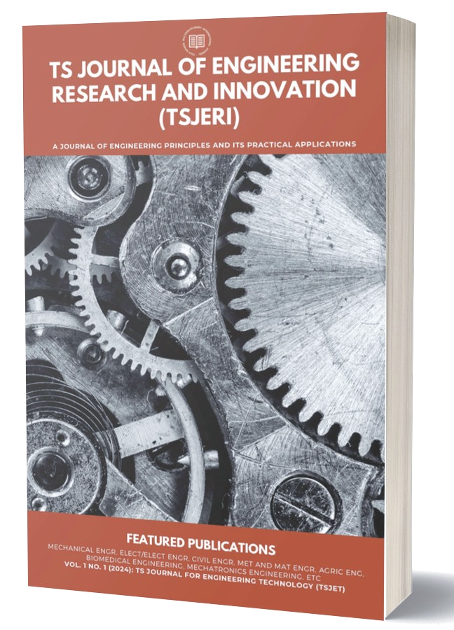 					View Vol. 1 No. 1 (2024): Journals Tech-Sphere Journal of Engineering Research and Innovation (TSJERI)
				